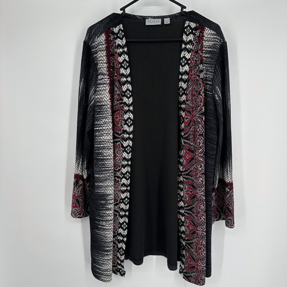 Susan Graver Black Cardigan Size XLP